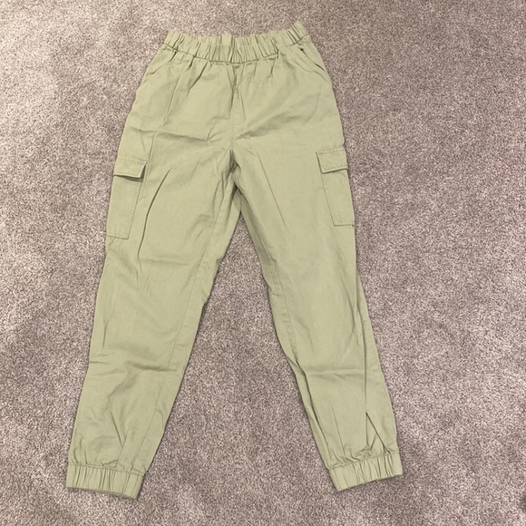 H&M Pants & Jumpsuits Hm Divided Light Green High Waisted Cargo